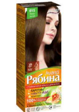 Крем-краска для волос Рябина №015, темно русый